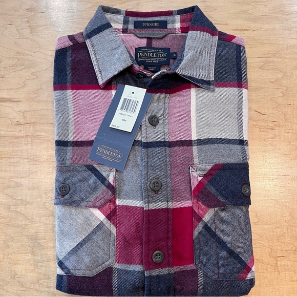 Pendleton Burnside flannel button up long sleeve shirt - Picture 4 of 13